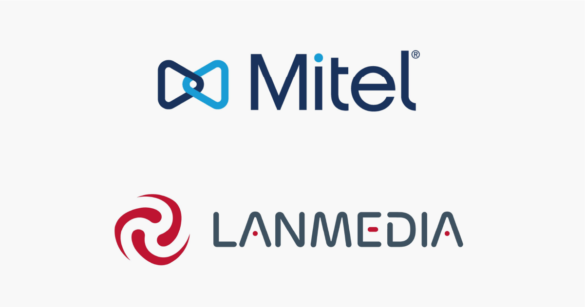 Mitel and Lanmedia logo