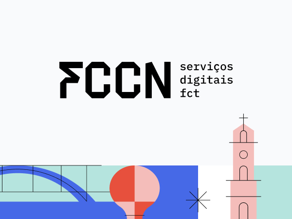 Logo FCCN, servi&ccedil;os digitais da FCT